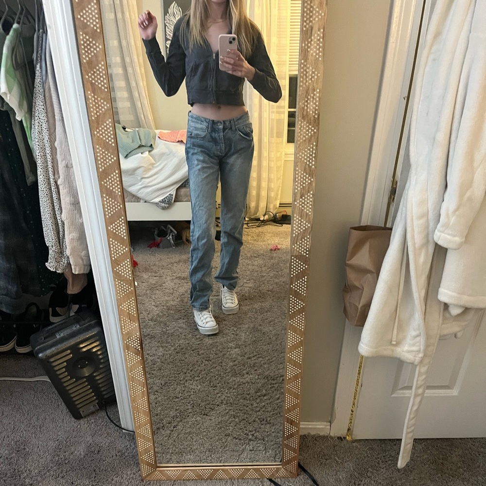 Brandy Melville blue zip up